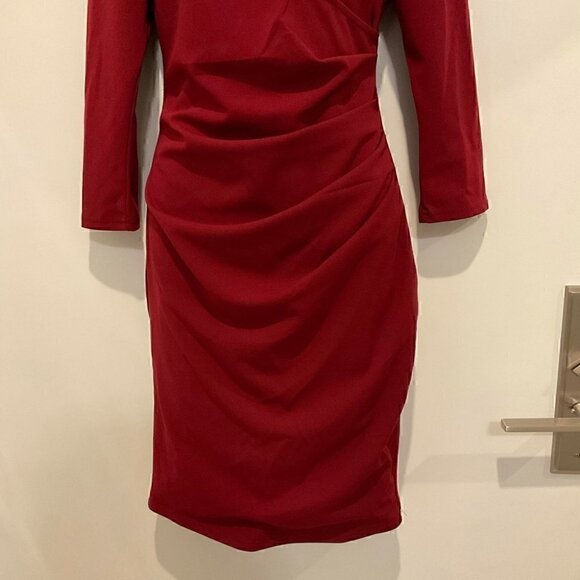 Revamped Ruched V-Neck Dress NWT - Picture 3 of 10